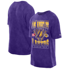Los Angeles Lakers Old School Sport Vintage Wash T-Shirt - Purple | New Era outlet
