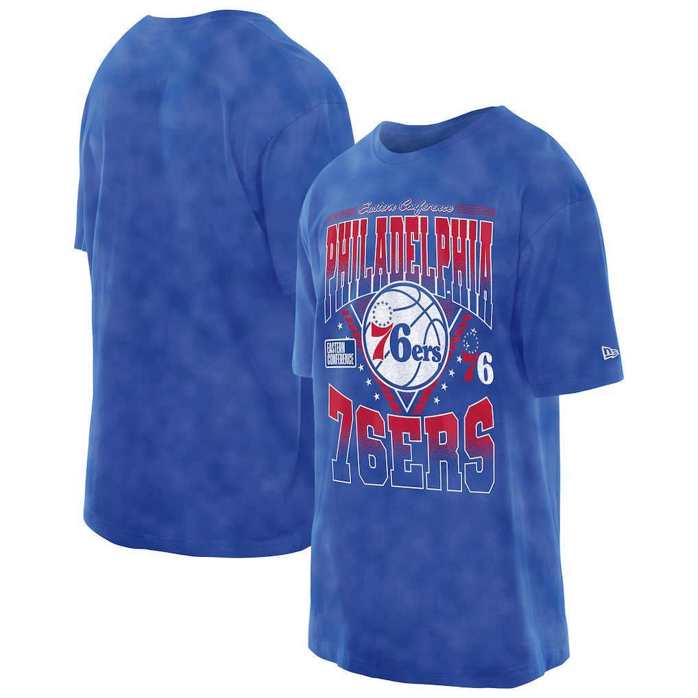 Philadelphia 76ers Boxy Old School Sport Vintage Wash T-Shirt - Royal | New Era outlet