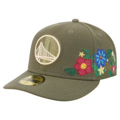Golden State Warriors Tonal Florals 59FIFTY Fitted Hat sale - Olive | New Era sale