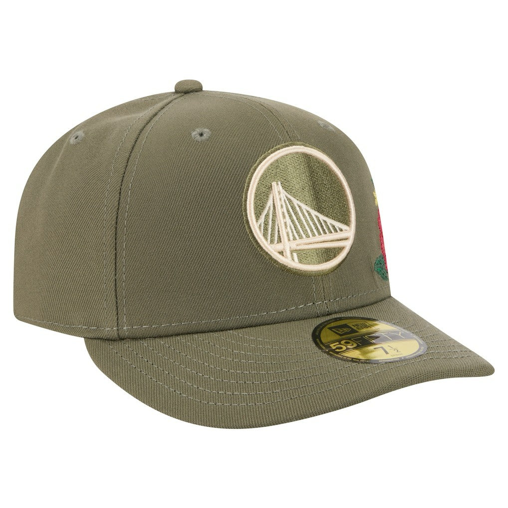 Golden State Warriors Tonal Florals 59FIFTY Fitted Hat sale - Olive | New Era sale