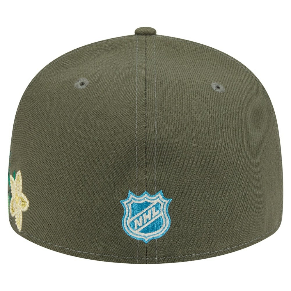 Detroit Red Wings New Era Tonal Florals 59FIFTY Fitted Hat Olive