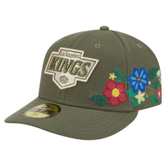Los Angeles Kings New Era Tonal Florals 59FIFTY Fitted Hat Olive
