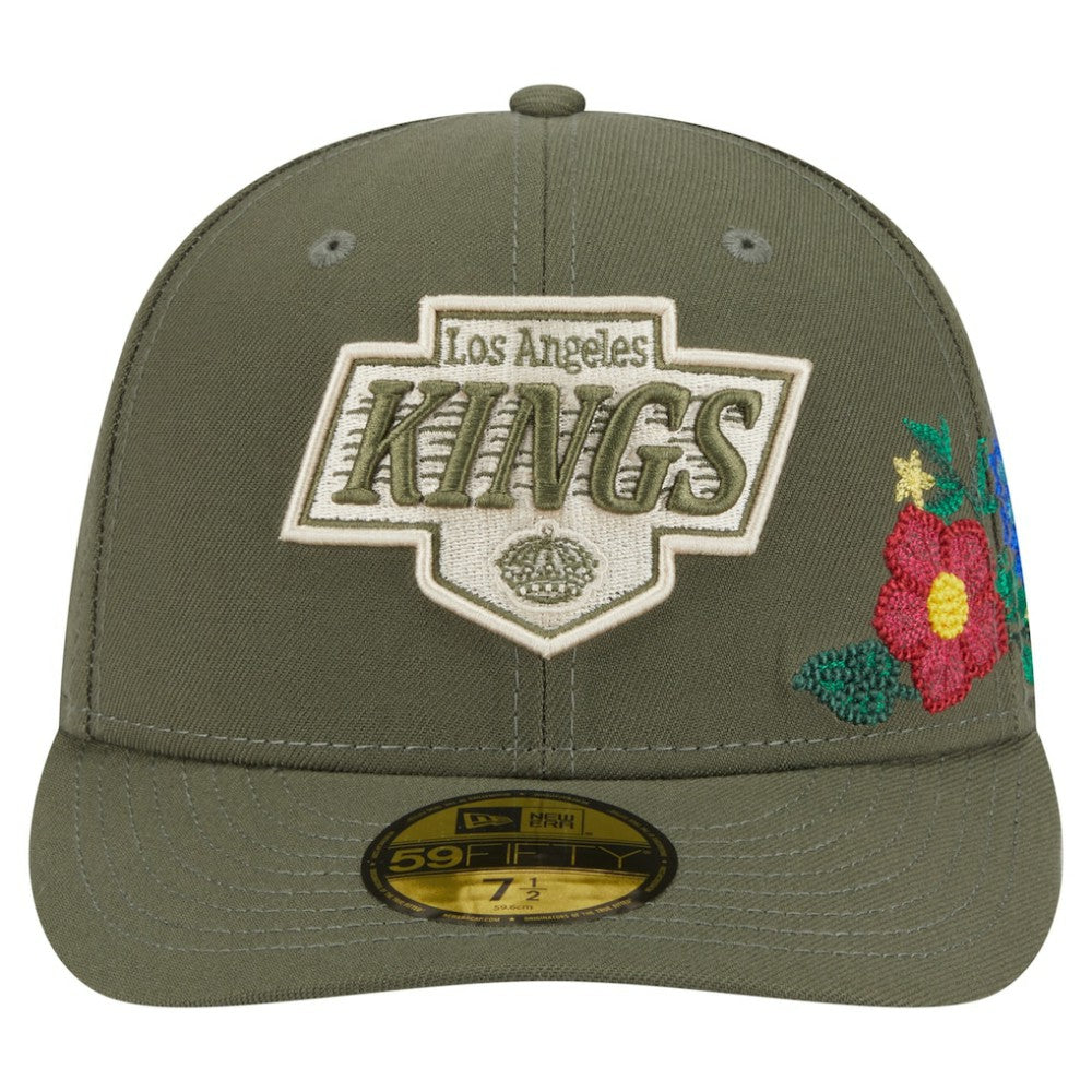 Los Angeles Kings New Era Tonal Florals 59FIFTY Fitted Hat Olive