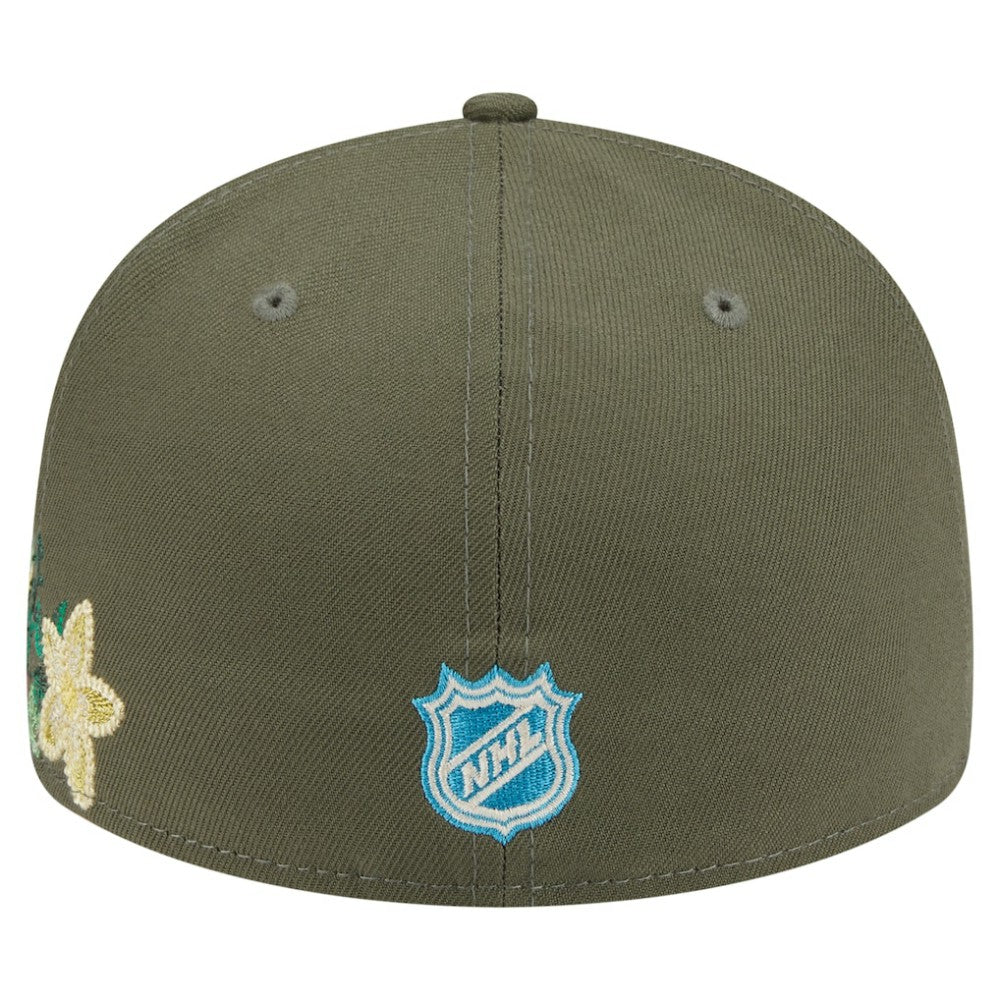 Philadelphia Flyers New Era Tonal Florals 59FIFTY Fitted Hat Olive