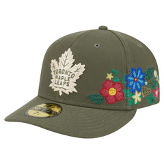 Toronto Maple Leafs New Era Tonal Florals 59FIFTY Fitted Hat Olive