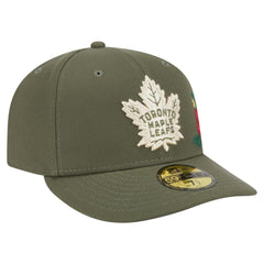 Toronto Maple Leafs New Era Tonal Florals 59FIFTY Fitted Hat Olive