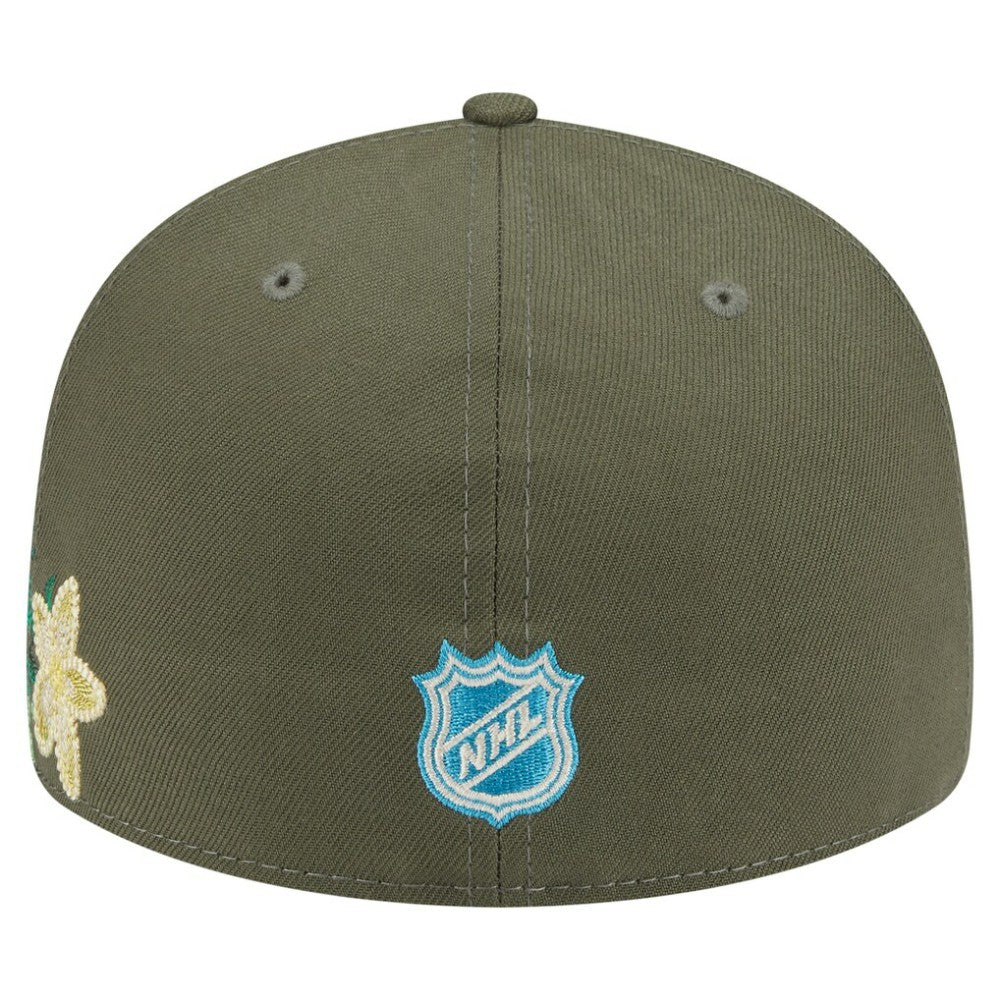 Toronto Maple Leafs New Era Tonal Florals 59FIFTY Fitted Hat Olive