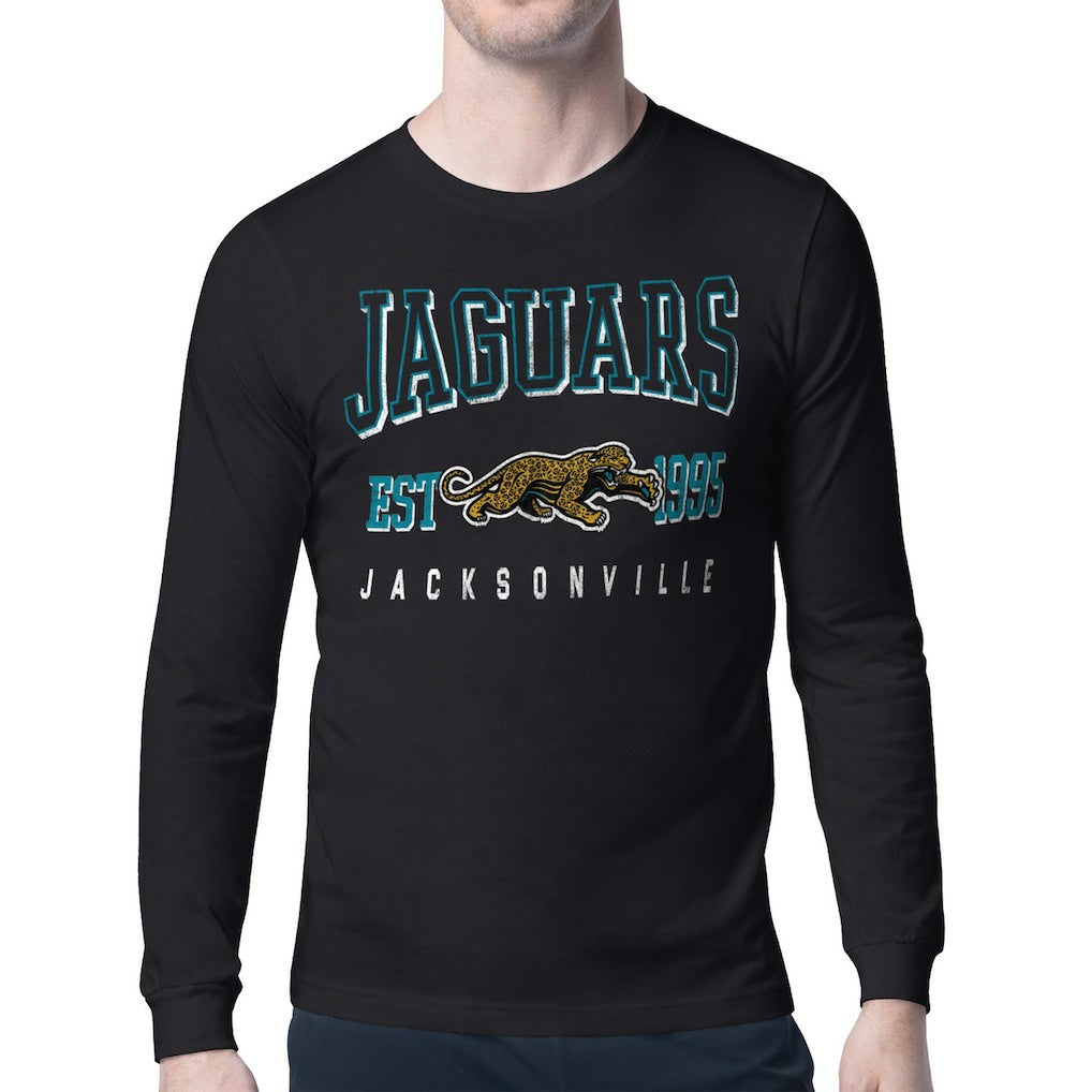 Jacksonville Jaguars Starter Retro Team Logo Long Sleeve T-Shirt - Black online