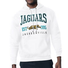 Jacksonville Jaguars Starter Retro Team Logo Pullover Hoodie - White outlet
