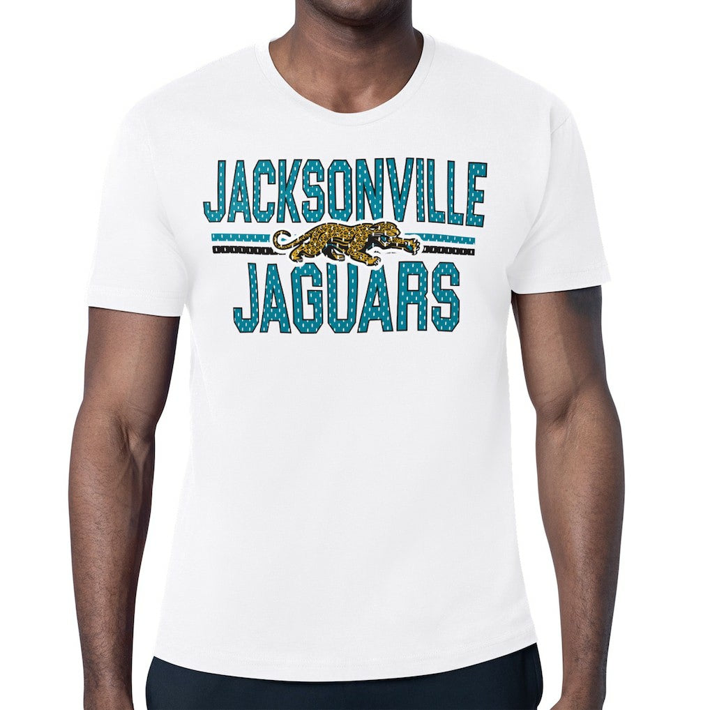 Jacksonville Jaguars Starter Mesh Look Retro Team Logo T-Shirt - White online
