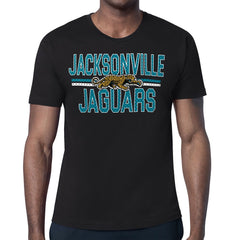 Jacksonville Jaguars Starter Mesh Look Retro Team Logo T-Shirt - Black outlet