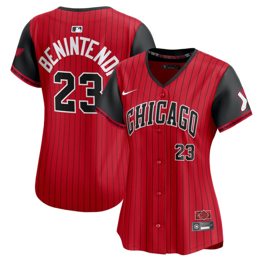 Andrew Benintendi Chicago White Sox Women's 2025 City Connect Limited Player Jersey - Red/Black | Nike