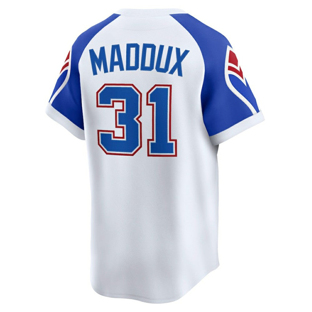 Greg Maddux Atlanta Braves Throwback Cooperstown Collection Limited Jersey - White | Nike