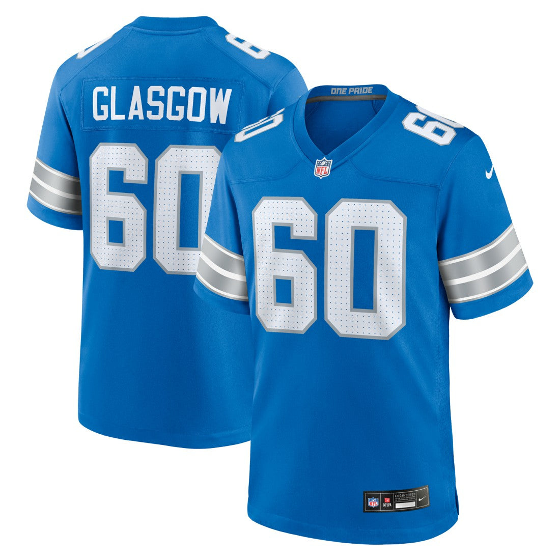 Graham Glasgow Detroit Lions Team Game Jersey - Blue | Nike outlet