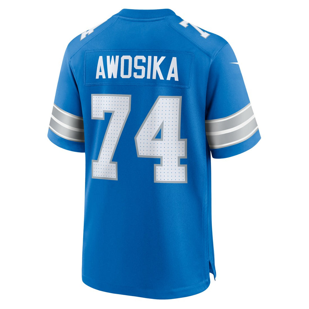 Kayode Awosika Detroit Lions Team Game Jersey - Blue | Nike sale