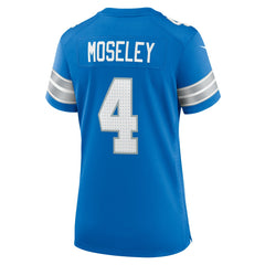 Emmanuel Moseley Detroit Lions Women's Team Game Jersey - Blue | Nike cheap