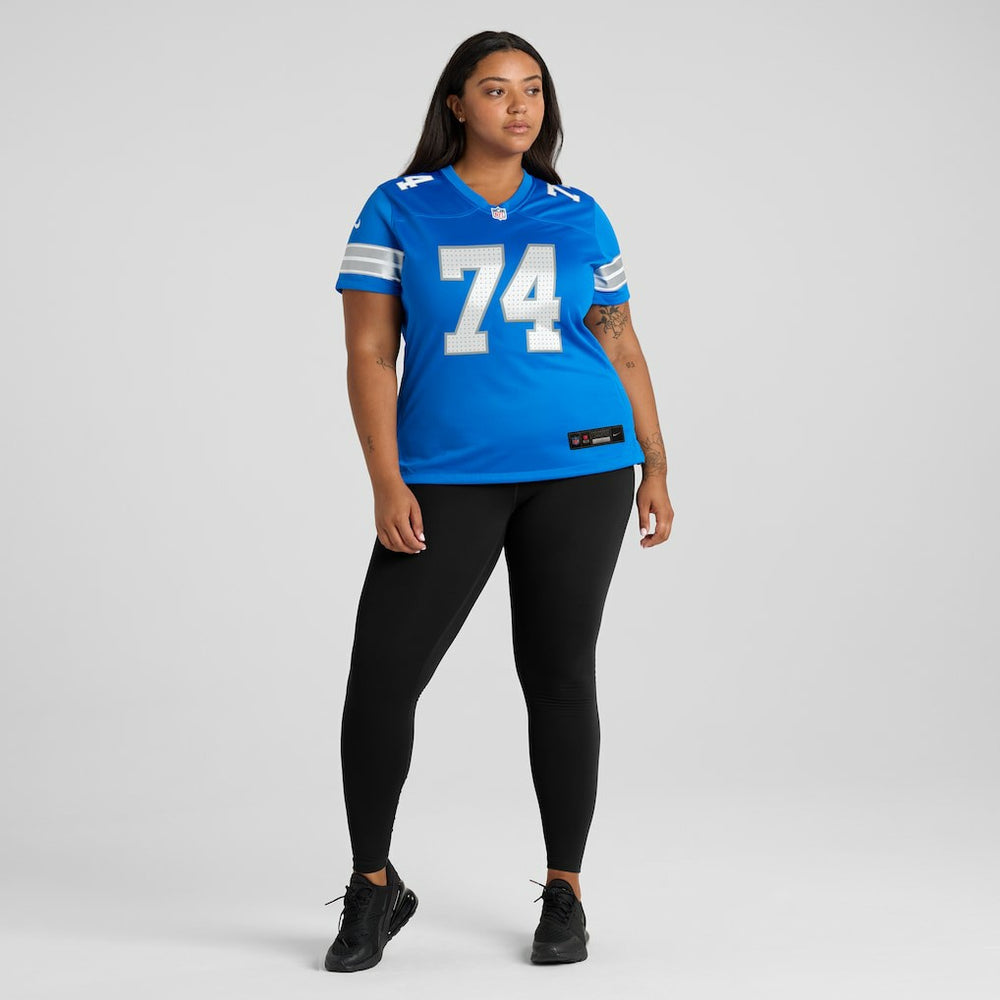 Kayode Awosika Detroit Lions Women's Team Game Jersey - Blue | Nike on sale