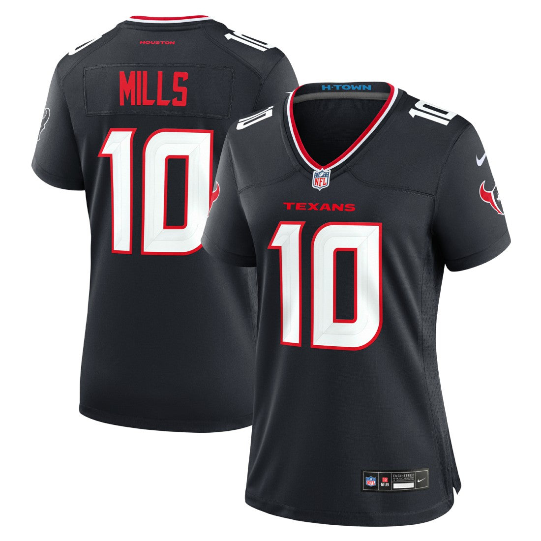 Davis Mills Houston Texans Women's Team Game Jersey - Navy | Nike sale