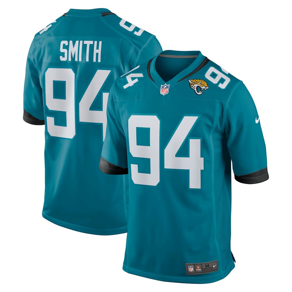 Maason Smith Jacksonville Jaguars Team Game Jersey - Teal | Nike on sale