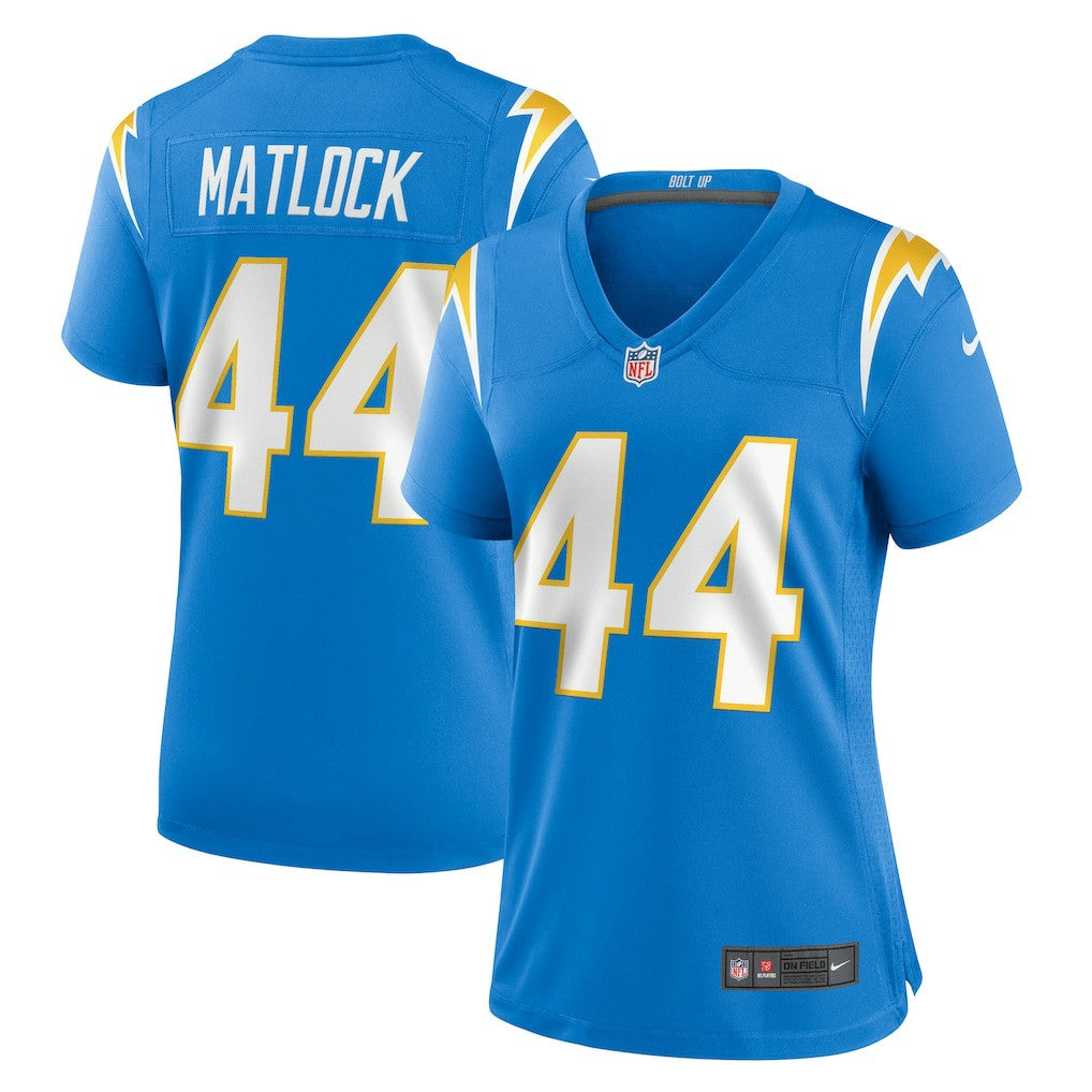 Scott Matlock Los Angeles Chargers Women's Game Jersey - Powder Blue | Nike for sale