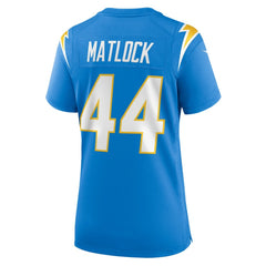 Scott Matlock Los Angeles Chargers Women's Game Jersey - Powder Blue | Nike for sale
