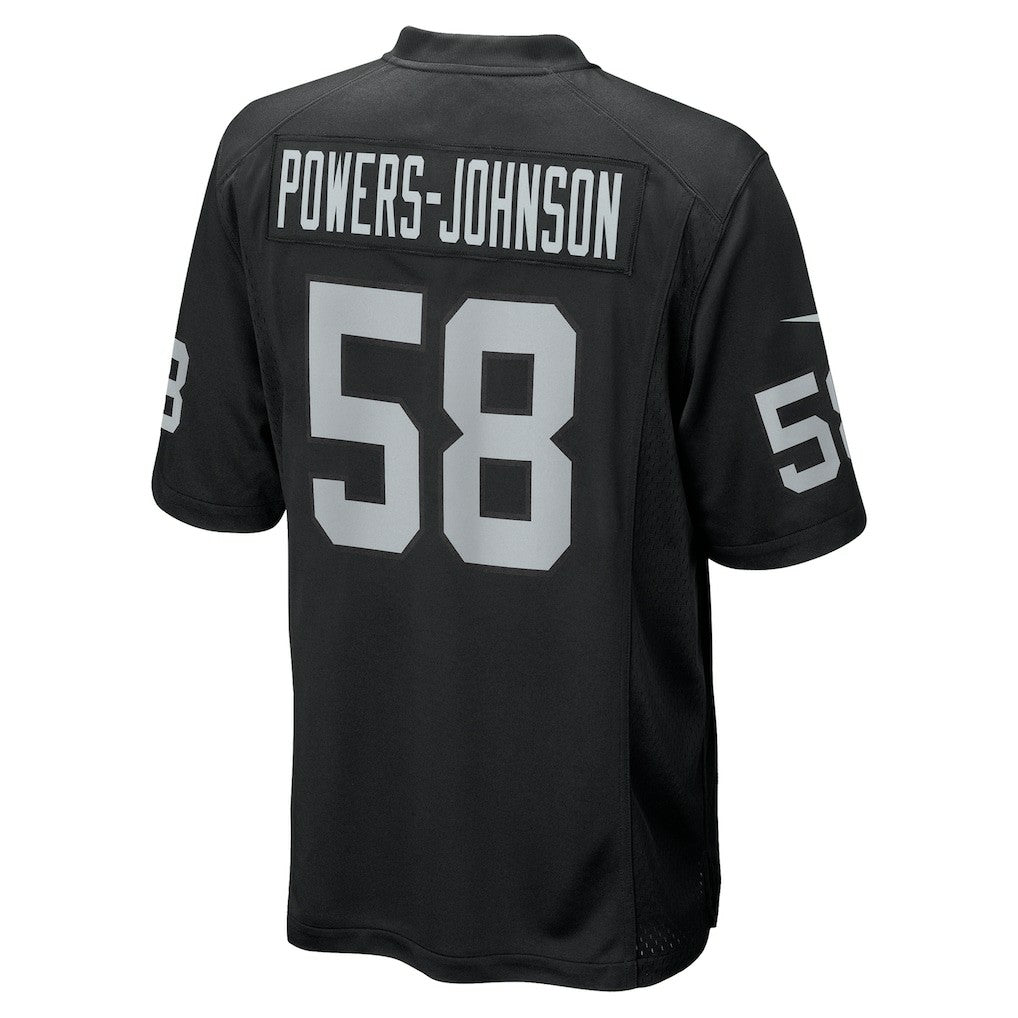 Jackson Powers-Johnson Las Vegas Raiders Team Game Jersey - Black | Nike sale