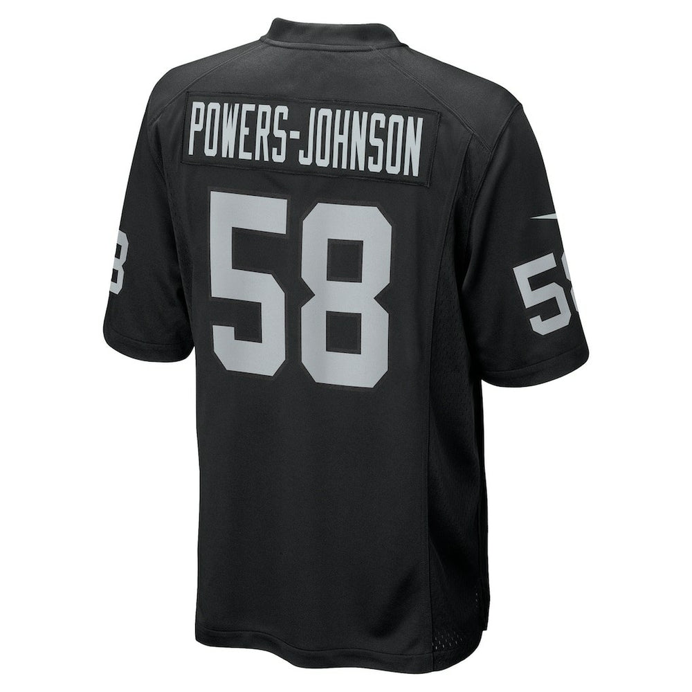 Jackson Powers-Johnson Las Vegas Raiders Team Game Jersey - Black | Nike sale