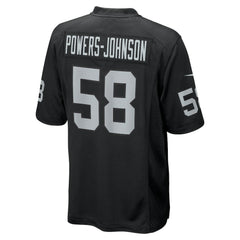 Jackson Powers-Johnson Las Vegas Raiders Team Game Jersey - Black | Nike sale