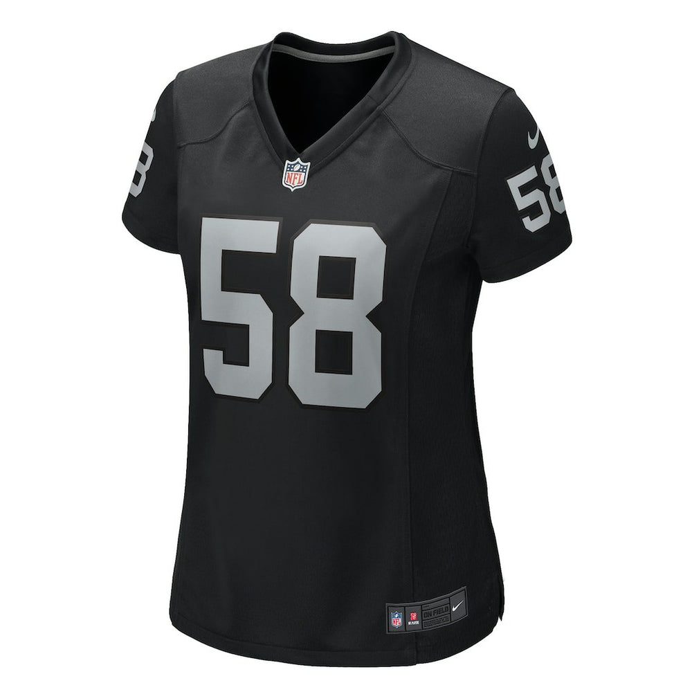 Jackson Powers-Johnson Las Vegas Raiders Women's Game Jersey - Black | Nike online
