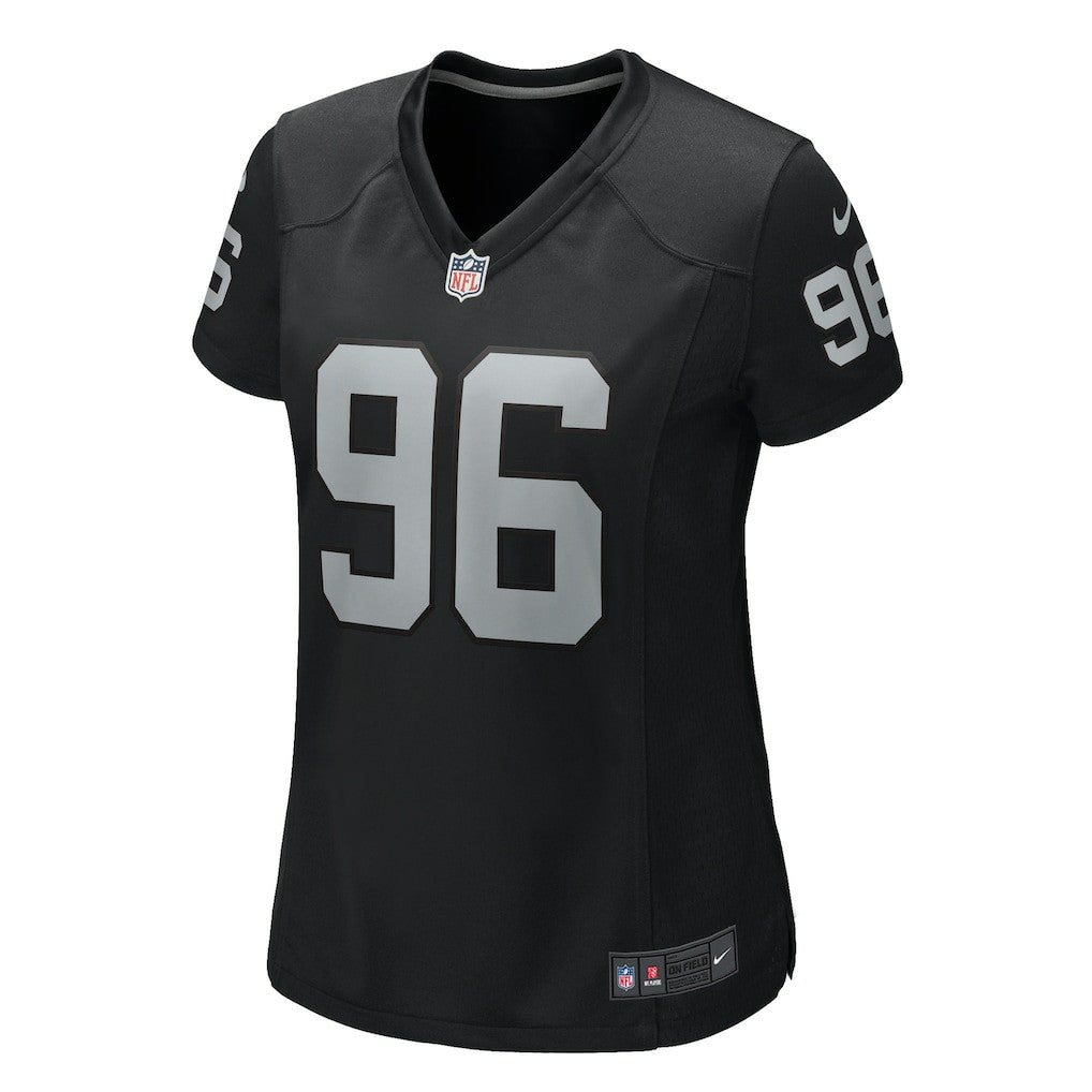 Jonah Laulu Las Vegas Raiders Women's Game Jersey - Black | Nike discount