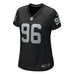 Jonah Laulu Las Vegas Raiders Women's Game Jersey - Black | Nike discount