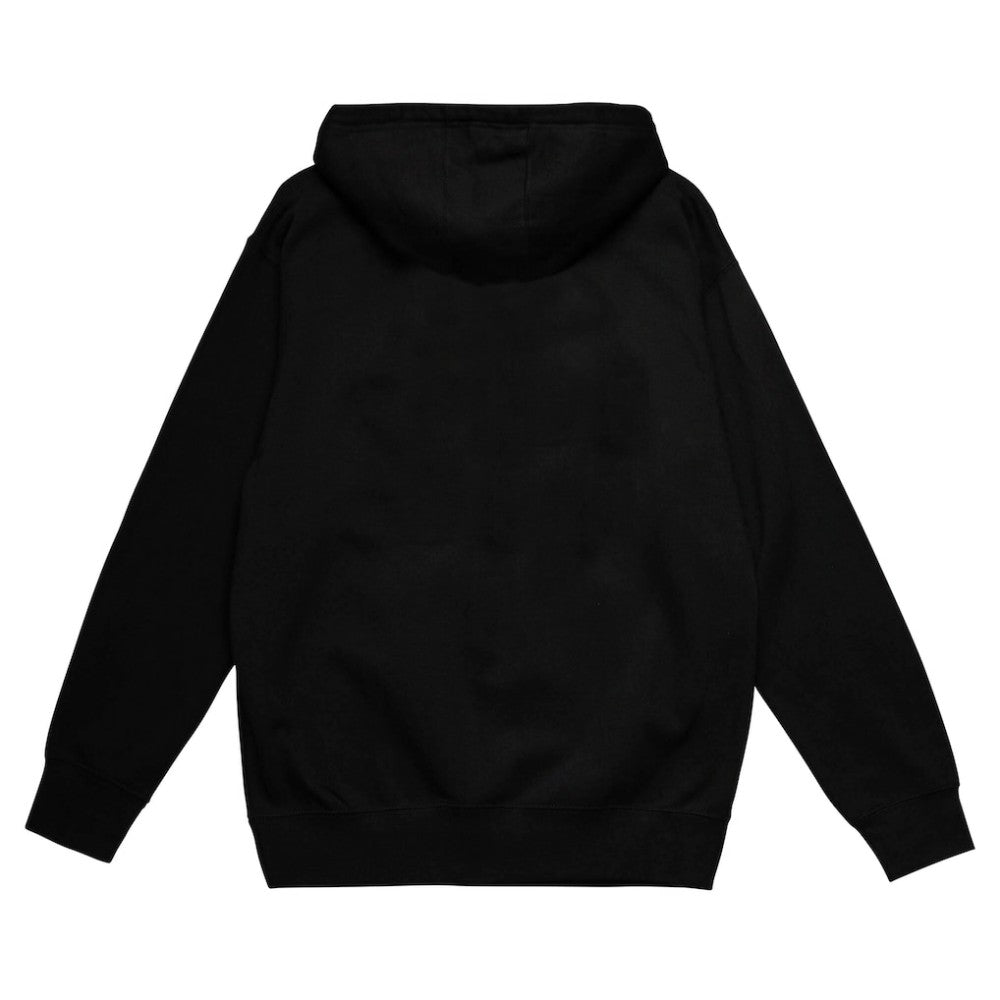 Atlanta Braves Sidewalk Sketch Pullover Hoodie - Black | Mitchell & Ness