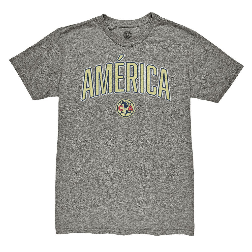 Club America 1863FC Wordmark Vintage Tri-Blend T-Shirt - Heather Gray discount