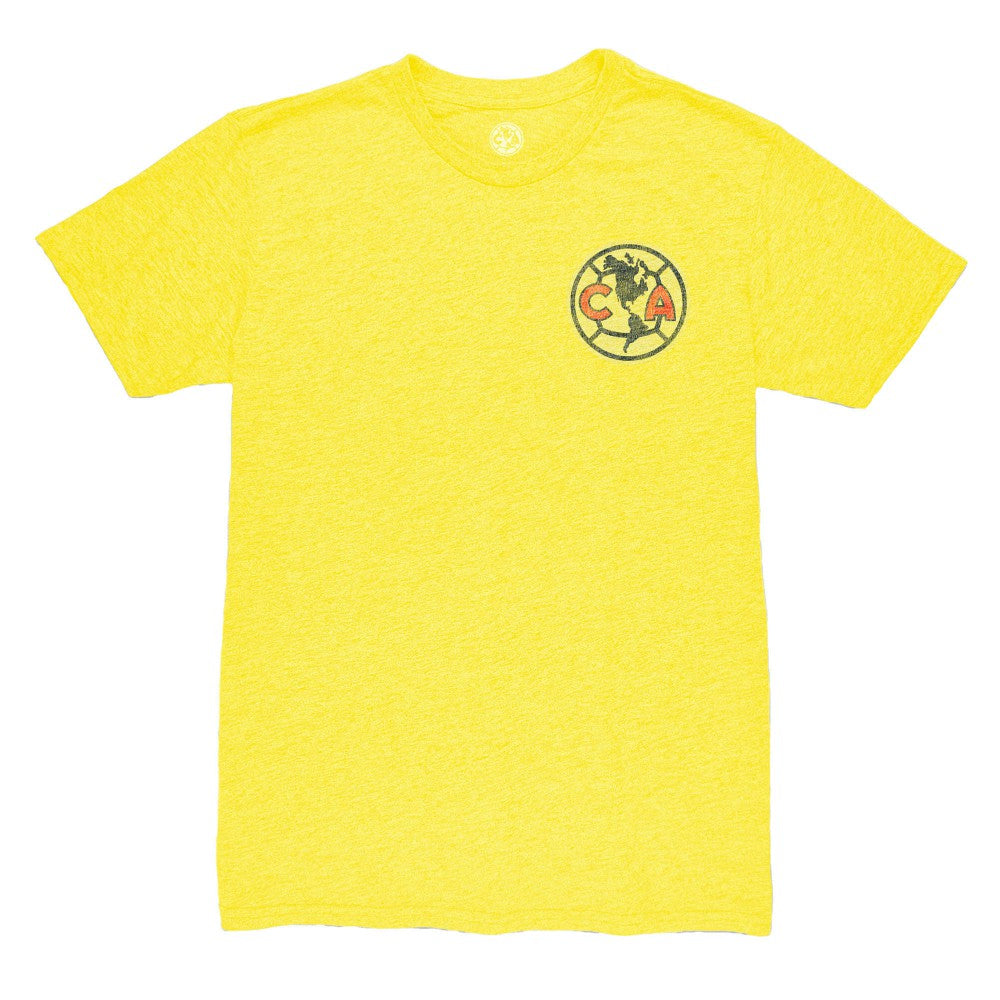Luis Malagón Club America 1863FC Vintage Player Name & Number Tri-blend T-Shirt - Yellow discount