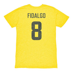 Álvaro Fidalgo Club America 1863FC Retro Player Name & Number Tri-Blend T-Shirt - Yellow for sale