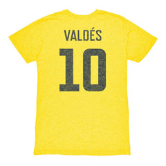 Diego Valdés Club America 1863FC Vintage Player Name & Number Tri-blend T-Shirt - Yellow outlet