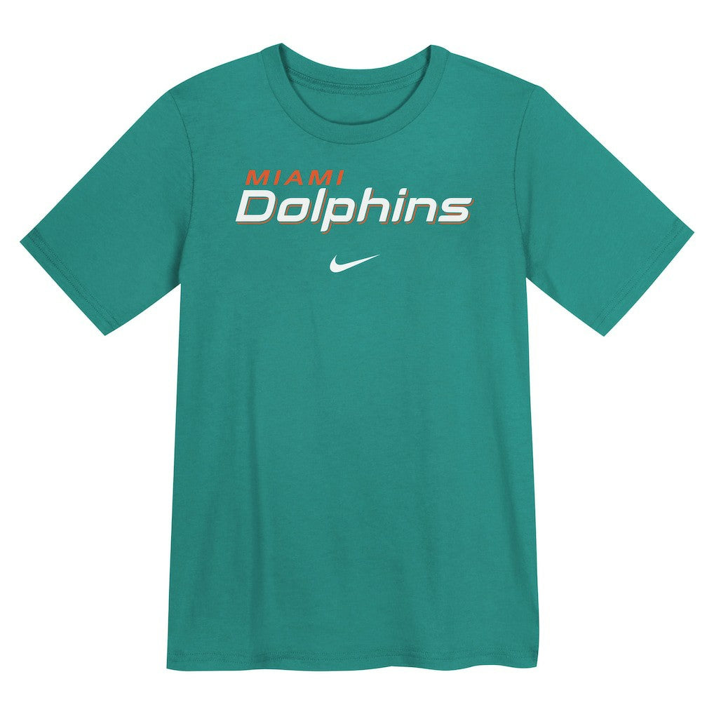 Miami Dolphins Preschool Wordmark T-Shirt - Aqua | Nike online