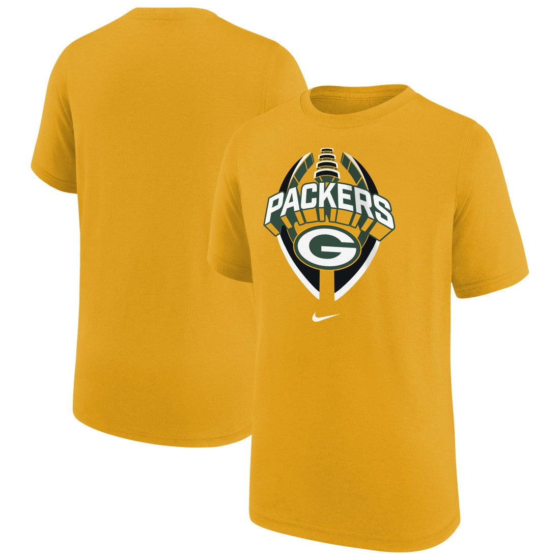 Green Bay Packers Youth Icon Legend T-Shirt - Gold | Nike online