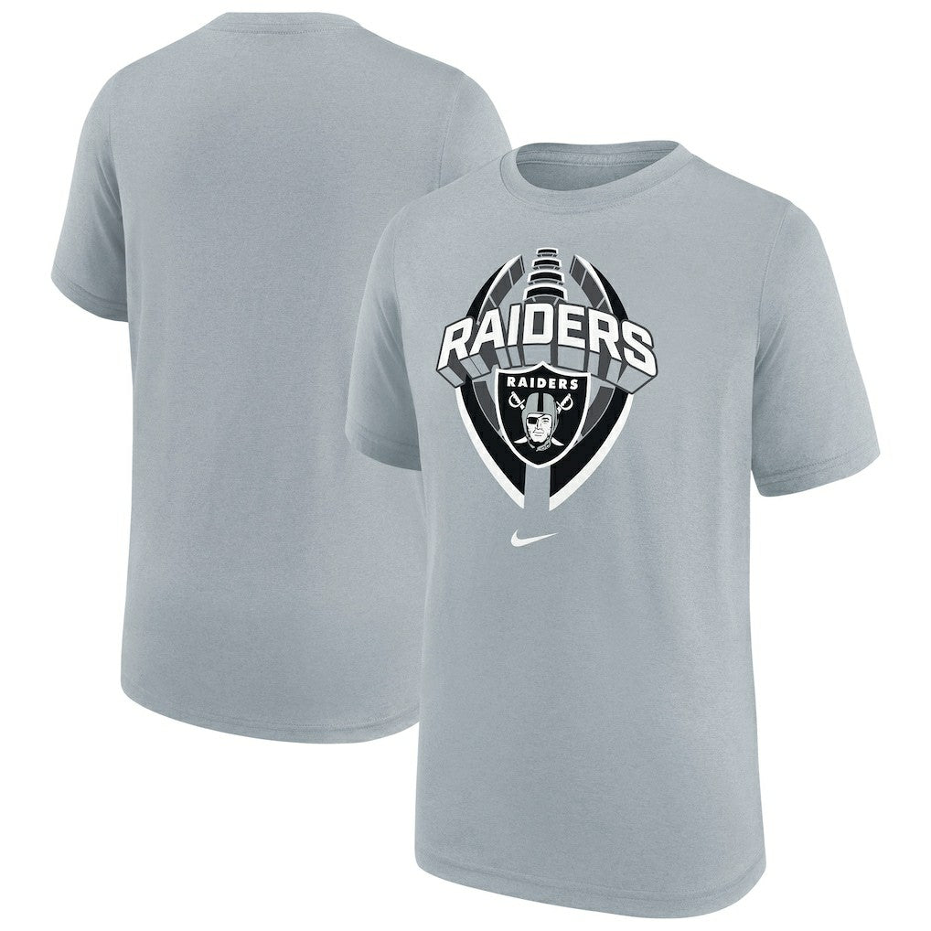 Las Vegas Raiders Youth Icon Legend T-Shirt - Gray | Nike sale