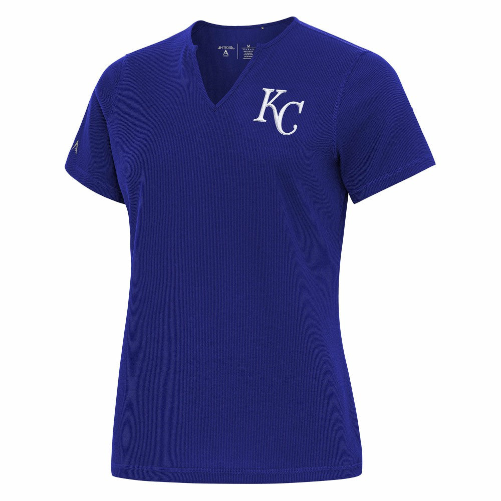 Kansas City Royals Antigua Women's Notch Neck T-Shirt - Royal