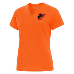 Baltimore Orioles Antigua Women's Notch Neck T-Shirt - Orange
