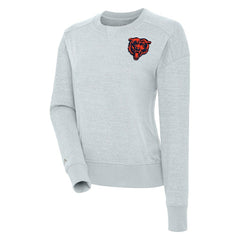 Chicago Bears Antigua Women's Forward Fleece Pullover Sweatshirt - Heather Gray online
