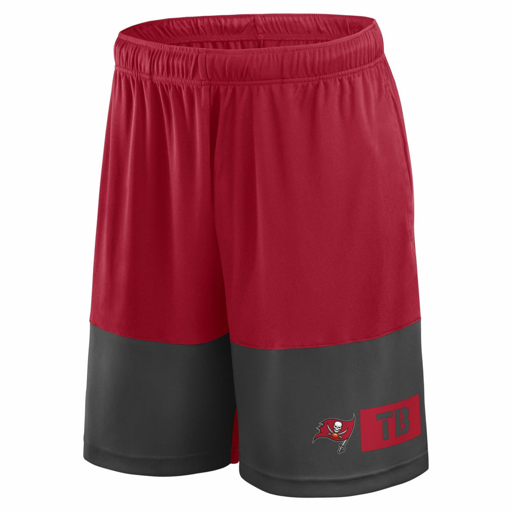 Tampa Bay Buccaneers Big & Tall Best of the Best Performance Shorts - Red/Pewter discount