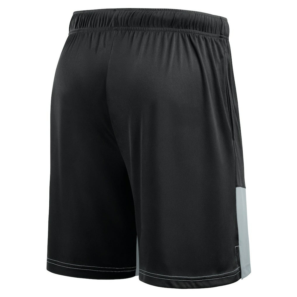 Las Vegas Raiders Big & Tall Best of the Best Performance Shorts - Black/Silver discount