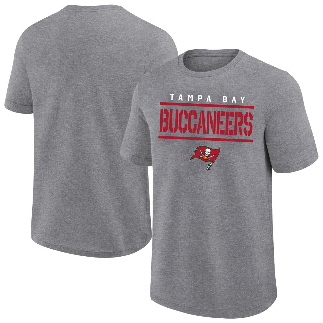 Tampa Bay Buccaneers Big & Tall Top Notch T-Shirt - Heather Gray for sale
