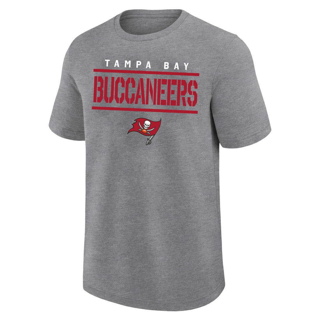Tampa Bay Buccaneers Big & Tall Top Notch T-Shirt - Heather Gray for sale