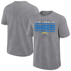 Los Angeles Chargers Big & Tall Top Notch T-Shirt - Heather Gray cheap
