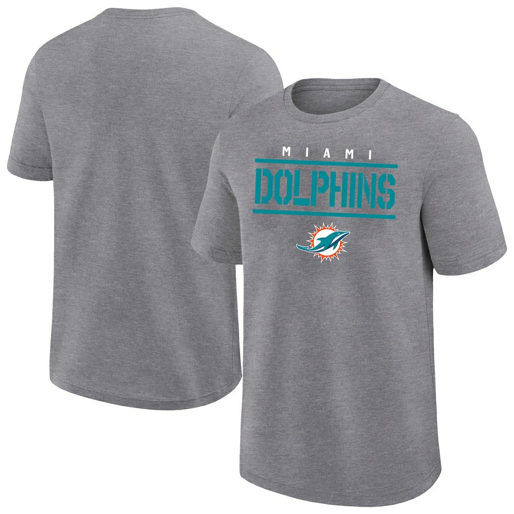 Miami Dolphins Big & Tall Top Notch T-Shirt - Heather Gray outlet