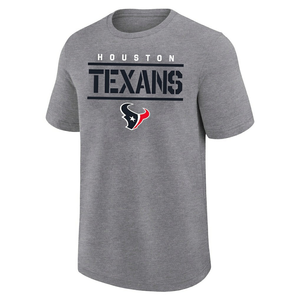 Houston Texans Big & Tall Top Notch T-Shirt - Heather Gray for sale
