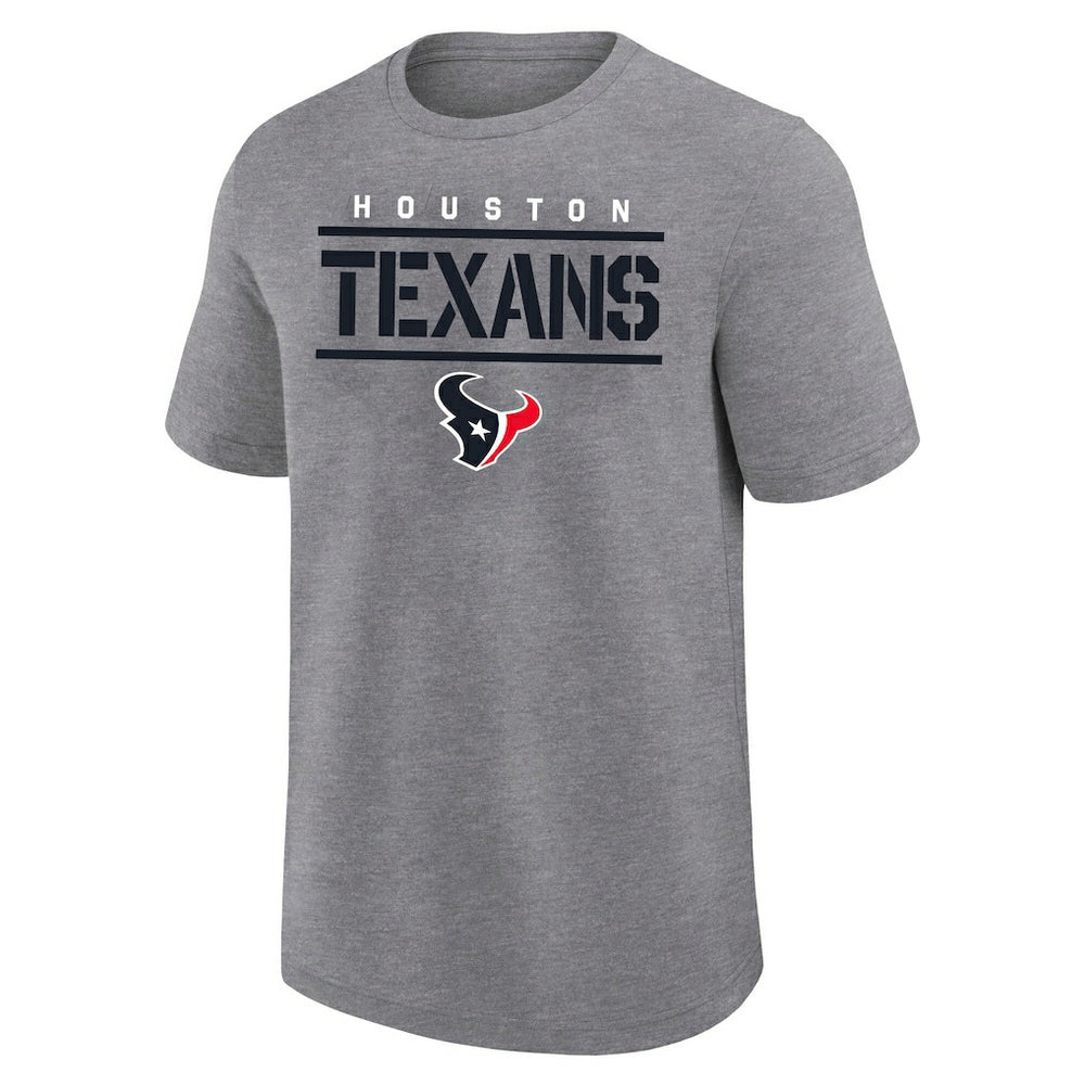 Houston Texans Big & Tall Top Notch T-Shirt - Heather Gray for sale